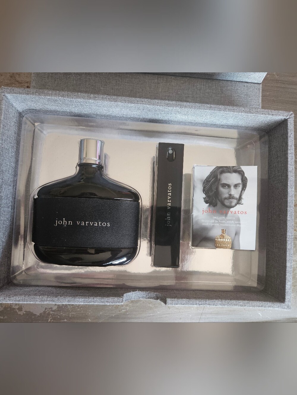 NEW John Varvatos Classic Eau de Toilette Gift Set 125ml + Travel Spray + Box